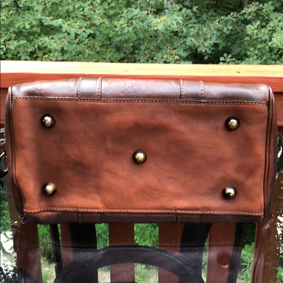 (SOLD) I Medici Crossbody/Satchel Italian Leather - Picture 6 of 7